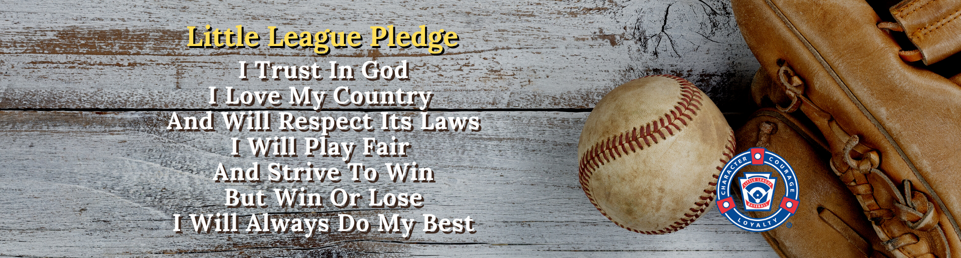 Little League Baseball Pledge